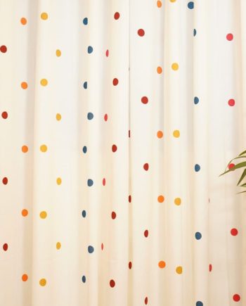 polka dots opaque curtains